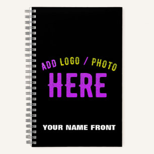 STYLISH MODERN CUSTOMIZABLE BLACK VERIFIED BRANDED NOTEBOOK
