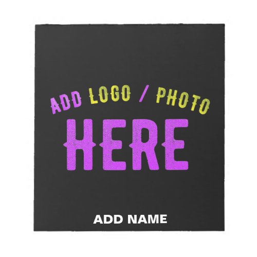 STYLISH MODERN CUSTOMIZABLE BLACK VERIFIED BRANDED NOTEPAD