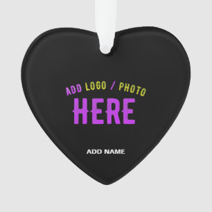 STYLISH MODERN CUSTOMIZABLE BLACK VERIFIED BRANDED ORNAMENT