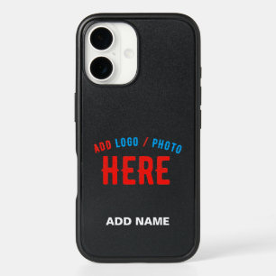 STYLISH MODERN CUSTOMIZABLE BLACK VERIFIED BRANDED iPhone 16 CASE