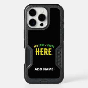 STYLISH MODERN CUSTOMIZABLE BLACK VERIFIED BRANDED iPhone 16 PRO CASE