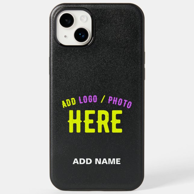 STYLISH MODERN CUSTOMIZABLE BLACK VERIFIED BRANDED OTTERBOX iPhone CASE (Back)