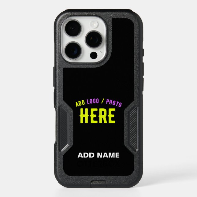 STYLISH MODERN CUSTOMIZABLE BLACK VERIFIED BRANDED OTTERBOX iPhone CASE (Back)