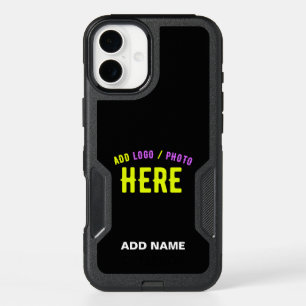 STYLISH MODERN CUSTOMIZABLE BLACK VERIFIED BRANDED iPhone 16 PLUS CASE