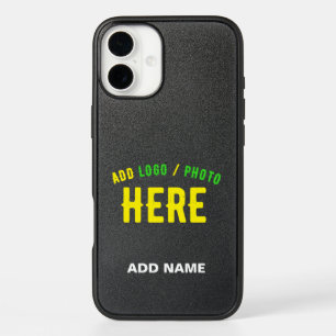STYLISH MODERN CUSTOMIZABLE BLACK VERIFIED BRANDED iPhone 16 PLUS CASE