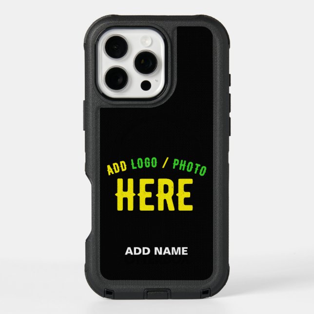 STYLISH MODERN CUSTOMIZABLE BLACK VERIFIED BRANDED OTTERBOX iPhone CASE (Back)
