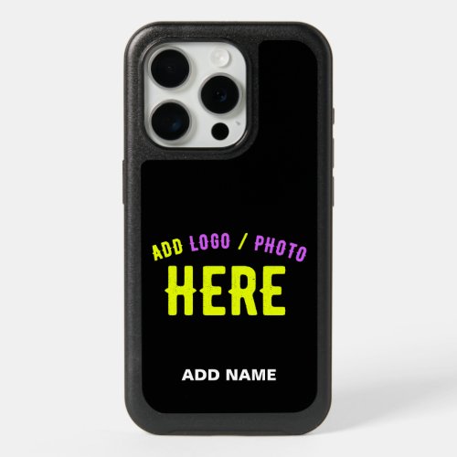 STYLISH MODERN CUSTOMIZABLE BLACK VERIFIED BRANDED iPhone 15 PRO CASE