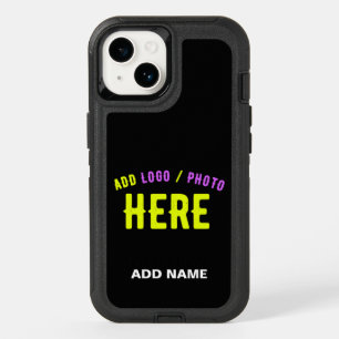 STYLISH MODERN CUSTOMIZABLE BLACK VERIFIED BRANDED OtterBox iPhone 14 CASE