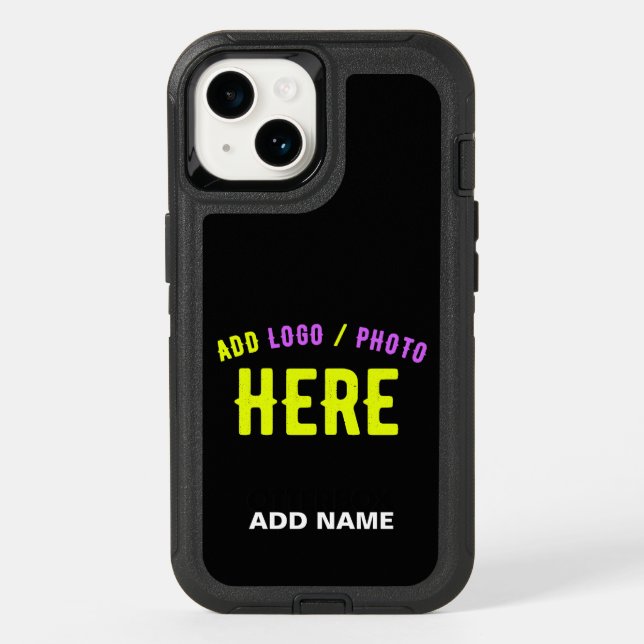 STYLISH MODERN CUSTOMIZABLE BLACK VERIFIED BRANDED OTTERBOX iPhone CASE (Back)