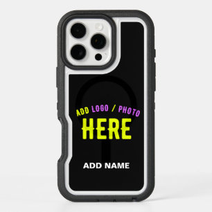 STYLISH MODERN CUSTOMIZABLE BLACK VERIFIED BRANDED iPhone 16 PRO MAX CASE