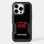 STYLISH MODERN CUSTOMIZABLE BLACK VERIFIED BRANDED iPhone 16 PRO CASE