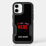 STYLISH MODERN CUSTOMIZABLE BLACK VERIFIED BRANDED iPhone 16 MINI CASE