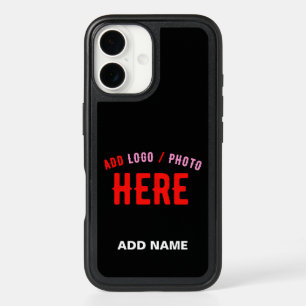 STYLISH MODERN CUSTOMIZABLE BLACK VERIFIED BRANDED iPhone 16 CASE