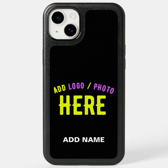 STYLISH MODERN CUSTOMIZABLE BLACK VERIFIED BRANDED OTTERBOX iPhone CASE (Back)