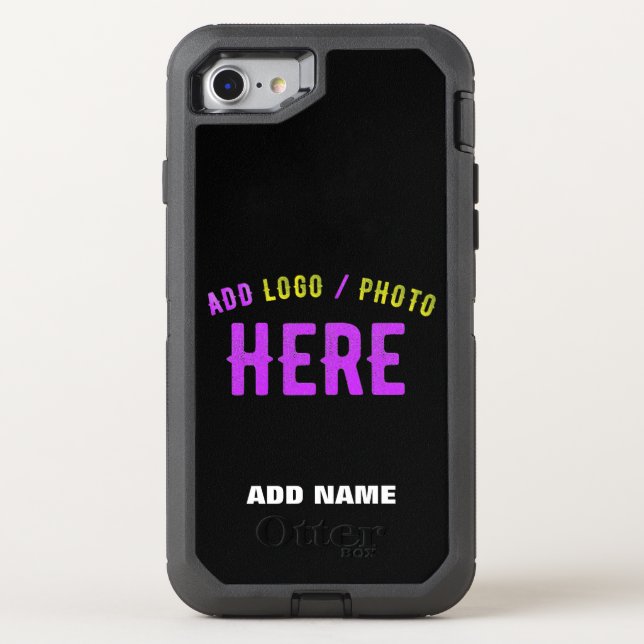 STYLISH MODERN CUSTOMIZABLE BLACK VERIFIED BRANDED OTTERBOX iPhone CASE (Back)