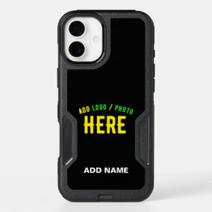 STYLISH MODERN CUSTOMIZABLE BLACK VERIFIED BRANDED iPhone 16 MINI CASE