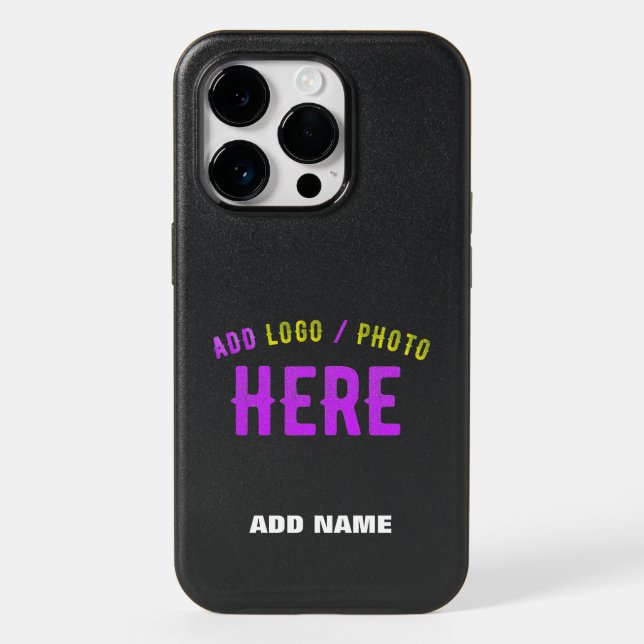 STYLISH MODERN CUSTOMIZABLE BLACK VERIFIED BRANDED OTTERBOX iPhone CASE (Back)