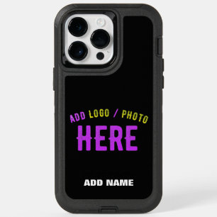 STYLISH MODERN CUSTOMIZABLE BLACK VERIFIED BRANDED OtterBox iPhone 14 PRO MAX CASE