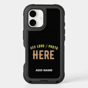 STYLISH MODERN CUSTOMIZABLE BLACK VERIFIED BRANDED iPhone 16 CASE