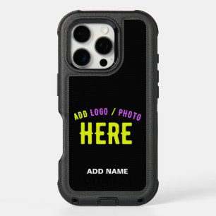 STYLISH MODERN CUSTOMIZABLE BLACK VERIFIED BRANDED iPhone 16 PRO CASE
