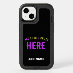 STYLISH MODERN CUSTOMIZABLE BLACK VERIFIED BRANDED OtterBox iPhone 14 CASE