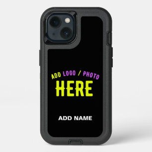STYLISH MODERN CUSTOMIZABLE BLACK VERIFIED BRANDED iPhone 13 CASE