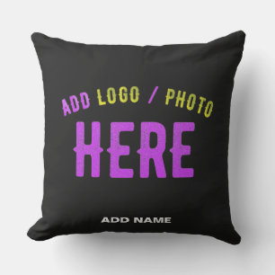 STYLISH MODERN CUSTOMIZABLE BLACK VERIFIED BRANDED OUTDOOR PILLOW
