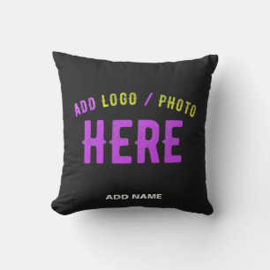 STYLISH MODERN CUSTOMIZABLE BLACK VERIFIED BRANDED OUTDOOR PILLOW