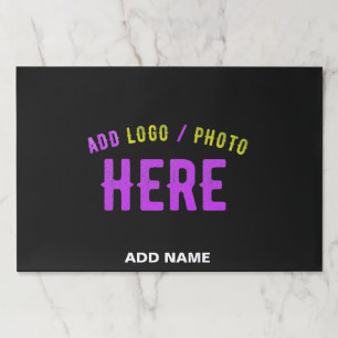 STYLISH MODERN CUSTOMIZABLE BLACK VERIFIED BRANDED PAPER PAD