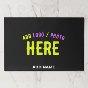 STYLISH MODERN CUSTOMIZABLE BLACK VERIFIED BRANDED PAPER PAD