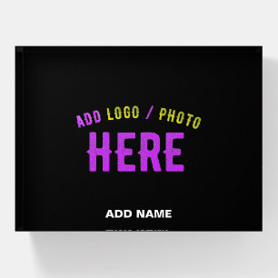STYLISH MODERN CUSTOMIZABLE BLACK VERIFIED BRANDED PAPERWEIGHT