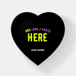 STYLISH MODERN CUSTOMIZABLE BLACK VERIFIED BRANDED PAPERWEIGHT