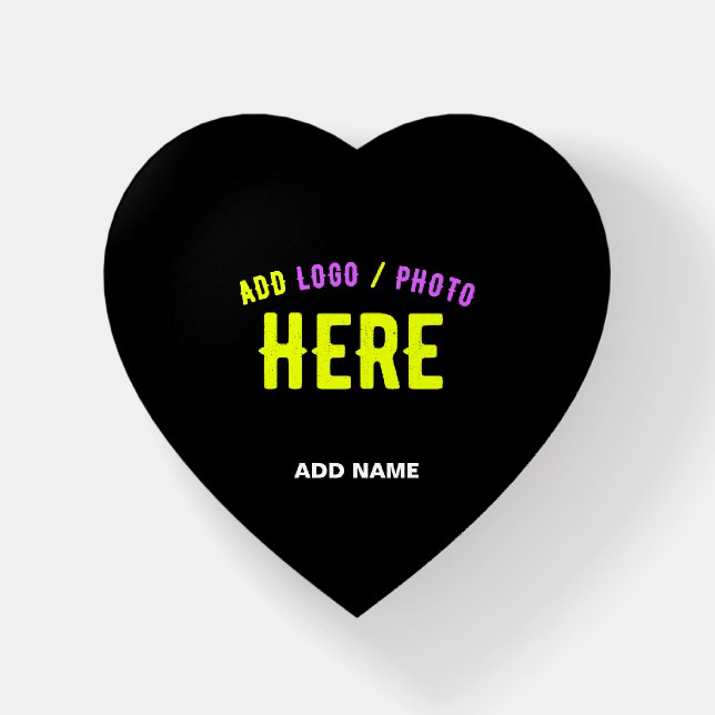 STYLISH MODERN CUSTOMIZABLE BLACK VERIFIED BRANDED PAPERWEIGHT (Front)