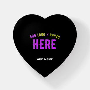 STYLISH MODERN CUSTOMIZABLE BLACK VERIFIED BRANDED PAPERWEIGHT