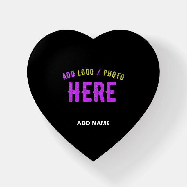 STYLISH MODERN CUSTOMIZABLE BLACK VERIFIED BRANDED PAPERWEIGHT (Front)