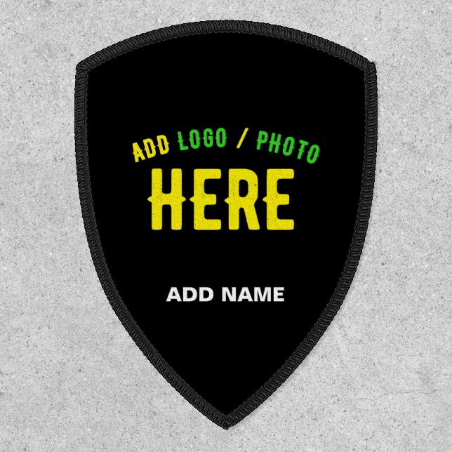 STYLISH MODERN CUSTOMIZABLE BLACK VERIFIED BRANDED PATCH (Front)
