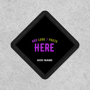 STYLISH MODERN CUSTOMIZABLE BLACK VERIFIED BRANDED PATCH