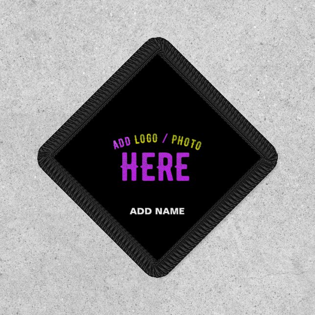 STYLISH MODERN CUSTOMIZABLE BLACK VERIFIED BRANDED PATCH (Front)