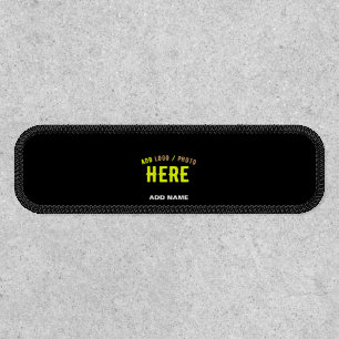 STYLISH MODERN CUSTOMIZABLE BLACK VERIFIED BRANDED PATCH