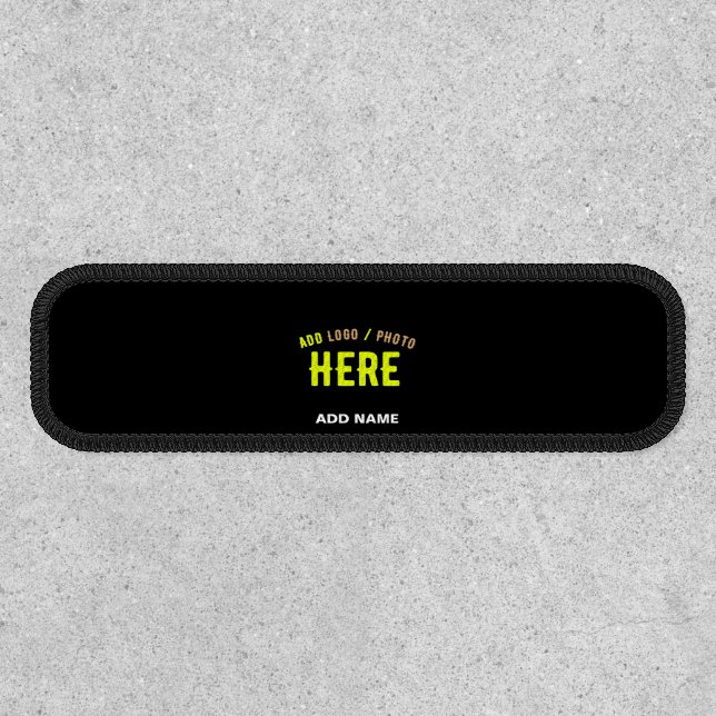 STYLISH MODERN CUSTOMIZABLE BLACK VERIFIED BRANDED PATCH (Front)
