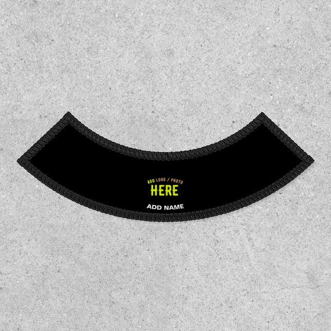 STYLISH MODERN CUSTOMIZABLE BLACK VERIFIED BRANDED PATCH (Front)