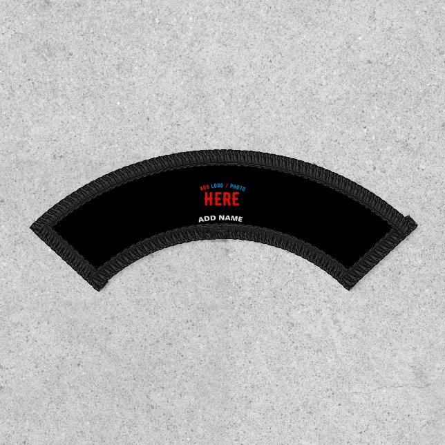 STYLISH MODERN CUSTOMIZABLE BLACK VERIFIED BRANDED PATCH (Front)