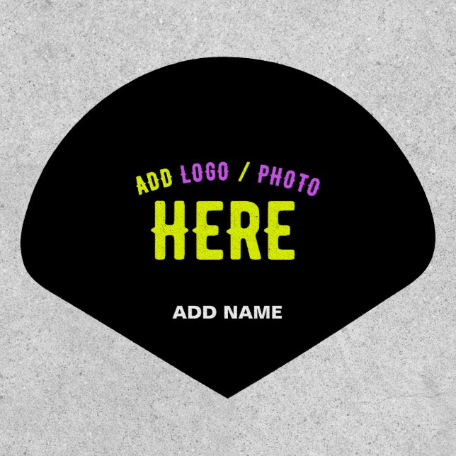 STYLISH MODERN CUSTOMIZABLE BLACK VERIFIED BRANDED PATCH (Front)