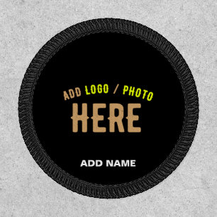 STYLISH MODERN CUSTOMIZABLE BLACK VERIFIED BRANDED PATCH