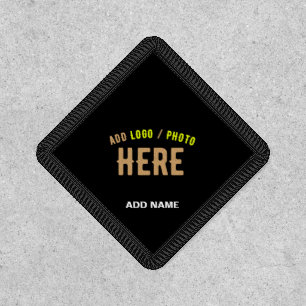 STYLISH MODERN CUSTOMIZABLE BLACK VERIFIED BRANDED PATCH