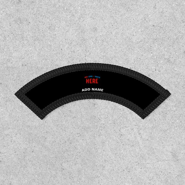 STYLISH MODERN CUSTOMIZABLE BLACK VERIFIED BRANDED PATCH (Front)