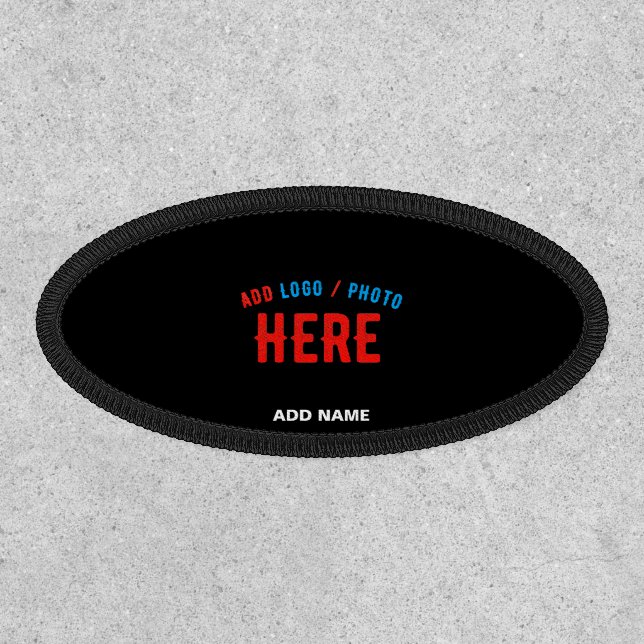 STYLISH MODERN CUSTOMIZABLE BLACK VERIFIED BRANDED PATCH (Front)