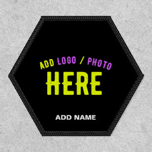 STYLISH MODERN CUSTOMIZABLE BLACK VERIFIED BRANDED PATCH