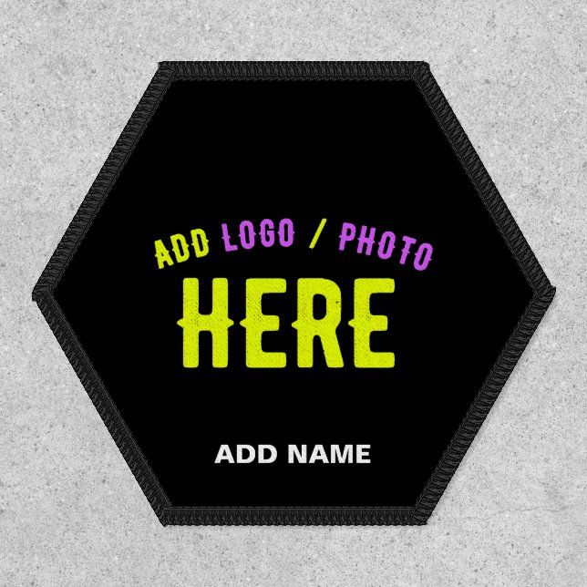 STYLISH MODERN CUSTOMIZABLE BLACK VERIFIED BRANDED PATCH (Front)