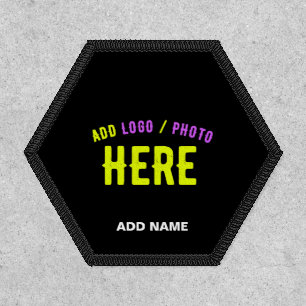 STYLISH MODERN CUSTOMIZABLE BLACK VERIFIED BRANDED PATCH